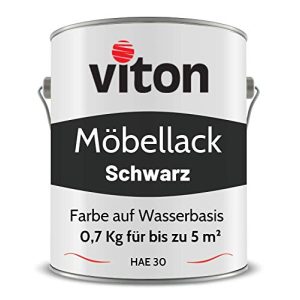 Möbellack Viton, 0,7 Kg, Seidenmatt Schwarz, umweltfreundlich
