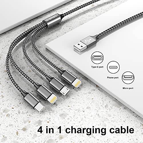 Multi-Ladekabel GIANAC Multi USB Kabel, 4 in 1 Universal