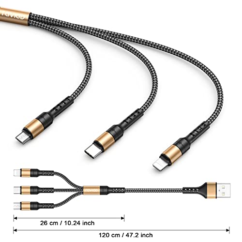 Multi-Ladekabel RAVIAD Multi USB Kabel, Universal 1.2M