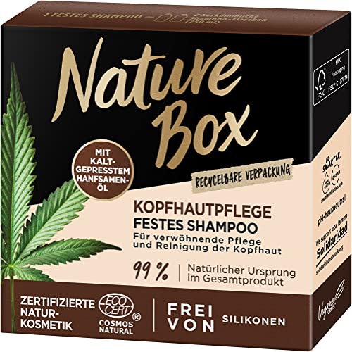 Die beste nature box festes shampoo nature box kopfhautpflege hanf 85g Bestsleller kaufen