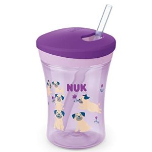 NUK-Flaschen NUK Action Cup Trinklernflasche, weicher Trinkhalm