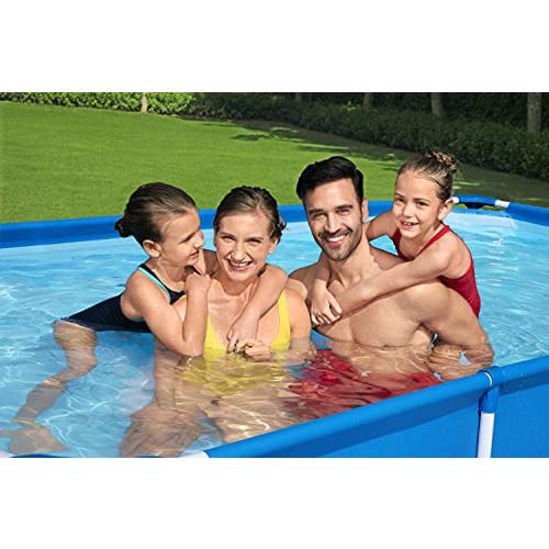 Pool eckig Bestway Steel Pro Frame Pool 400 x 211 x 81 cm, blau