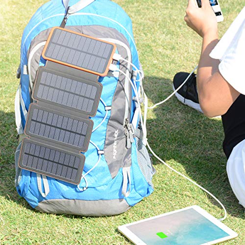 Powerstation mit Solarpanel A ADDTOP Solar Powerbank