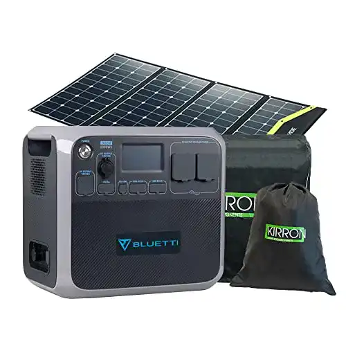 Powerstation mit Solarpanel KIRRON AC200P Powerstation