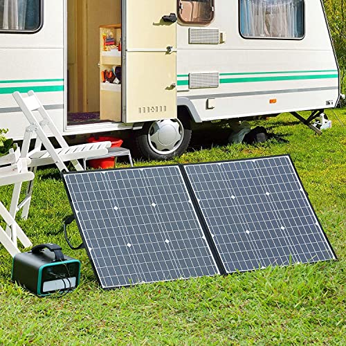 Powerstation mit Solarpanel SWAREY mit Pufferbatterie 200W