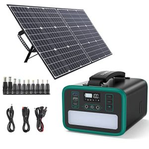 Powerstation mit Solarpanel SWAREY mit Pufferbatterie 200W