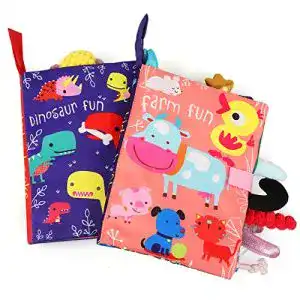 Quiet Book BelleStyle Babyspielzeug ab 3 Monate, 2 Stück