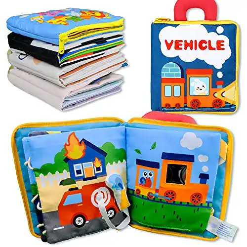 Quiet Book Richgv Fühlbuch, Babyspielzeug 0-6 Monate