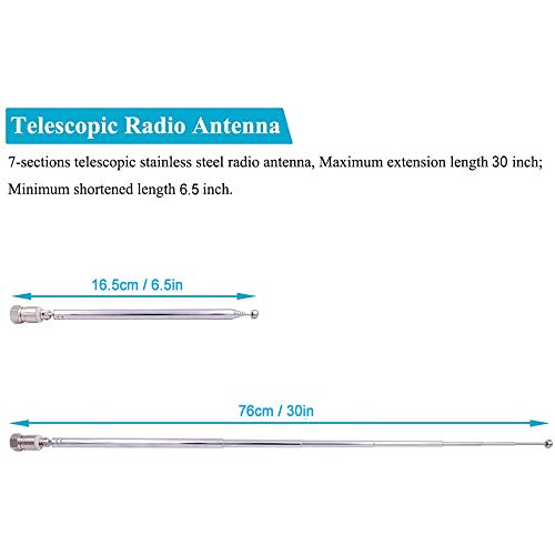 Radio-Antenne Greluma FM Teleskopantennen-Kit 75 Ohm Unbal