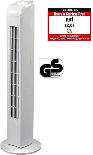 Raumkühlung JUNG TVE21 Ventilator 76cm weiss TÜV geprüft