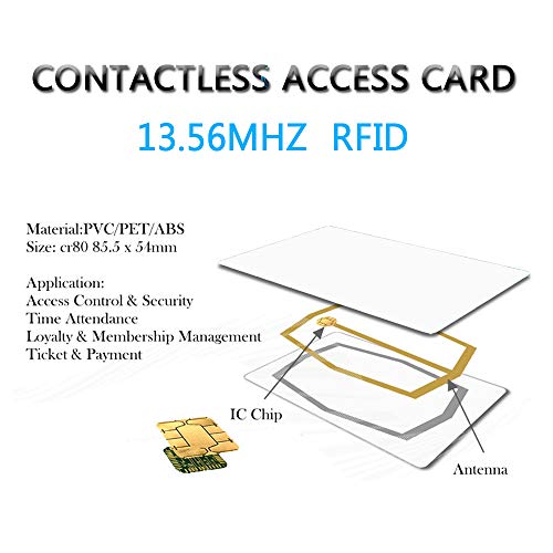 RFID-Karten YIQINGLTD 50x RFID-Karte FM1108 SMAR IC-Karte