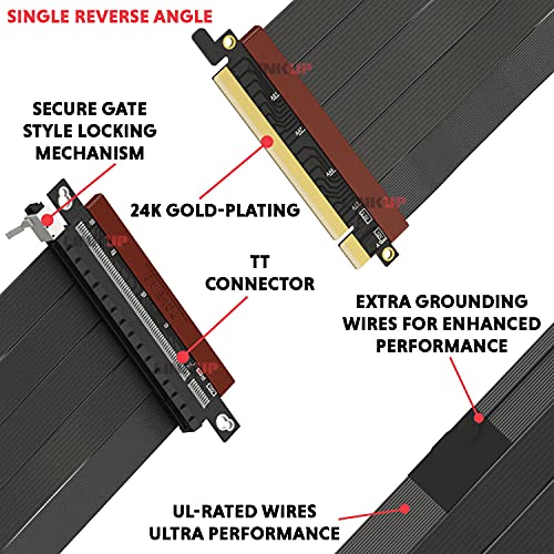 Riser-Kabel LINKUP – Ultra PCIe 4.0 X16, RTX3090 RX6900XT