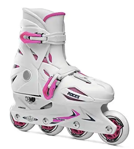 Roces-Inline-Skates Roces Kind Orlando Inline Skate, White-Pink