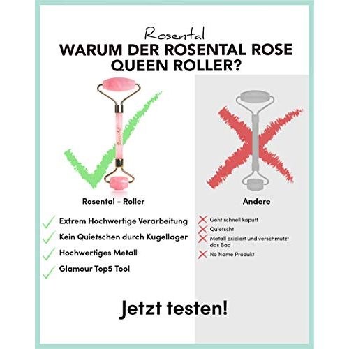 Rosenquarz-Roller Rosental ORGANICS ® Rosenquarz Roller