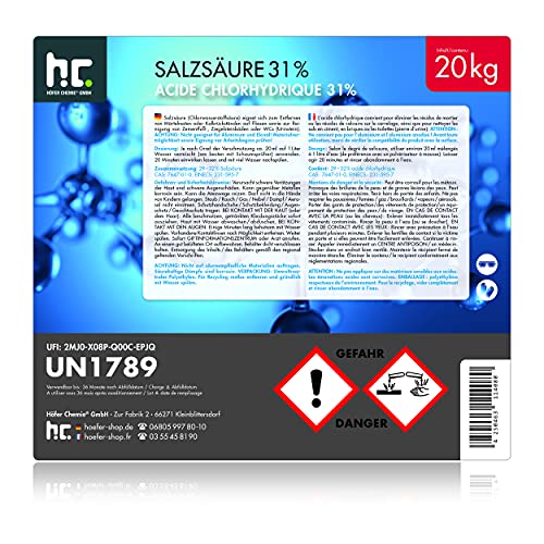 Salzsäure Höfer Chemie 1 x 20 kg 29-32% Vorratskanister