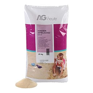 Sand A&G-heute 25kg Spiel Quarz für Kinder, gesiebt, beige