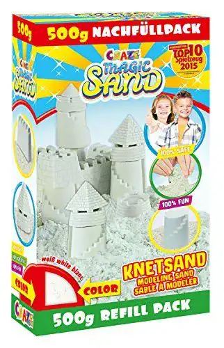 Sand CRAZE MAGIC Refill-Pack Kinetisch Nachfüllpack weiß 500g