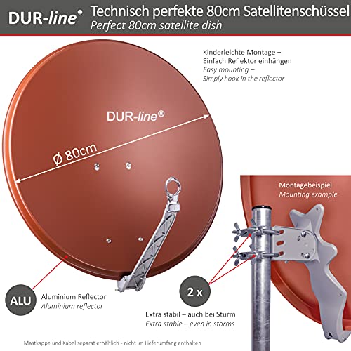 Satantenne DUR-line Select 75cm x 80cm Alu Satelliten-Schüssel