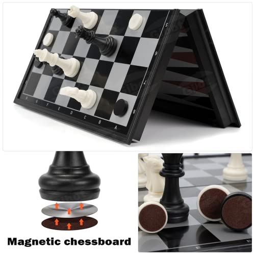 Schachkassette Gibot 3-in-1 Schachspiel Magnetisch