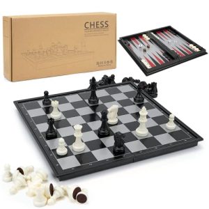 Schachkassette Gibot 3-in-1 Schachspiel Magnetisch