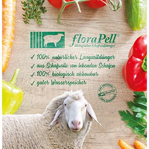 Schafwolldünger FloraPell ® Bio Schafwollpellets Dünger 5kg