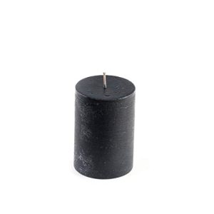 Schwarze Kerzen DARO DEKO Kerze 7 x 10 cm Schwarz, 4 Stück