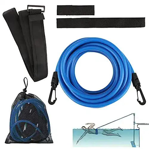 Schwimmseil Eyscoco Einstellbare Pool Schwimmgurt, 4M