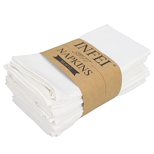 Die beste servietten infei weich leinen baumwolle 12 stueck 40 x 40 cm Bestsleller kaufen
