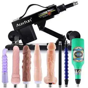 Sexmaschine HISMITH AUXFUN Dildo, Fickmaschine 3 XLR-Stecker