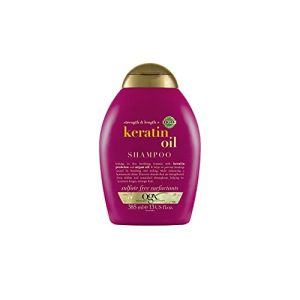 Shampoo gegen Haarbruch OGX  Strength & Length + Keratin Oil