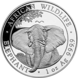 Silbermünze Silbermünze, Somalia Elefant 2021, 1 Unze