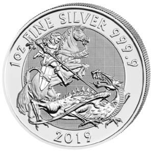 Silbermünze Silbermünze Valiant St. Georg der Drachentöter 2019
