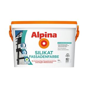 Silikatfarbe-Aussen Alpina Farben GmbH Alpina 10 L Silikat Weiß