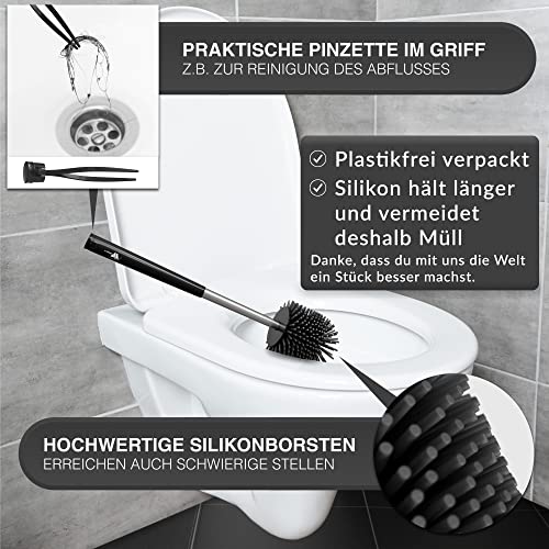 Silikon-Klobürste Webo+ Klobürste​ inkl. Ersatz-Toilettenbürste
