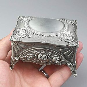 Spieluhr ROSIKING Emboss Alloy Metal Music Box Wind Up Music