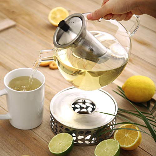 Stövchen Cosumy Teewärmer mit Teelichthalter, Edelstahl