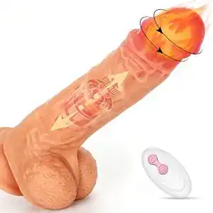 Stoßvibrator Fidech Vibrator mit Stoßfunktion, 360° Rotierend