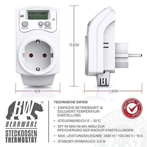 Thermostat Steckdose CSL-Computer CSL programmierbar