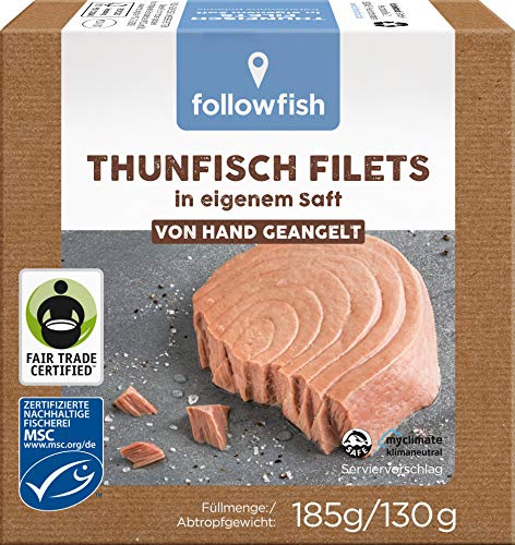 Die beste thunfisch dose followfish msc filets im eigenen saft 185 g Bestsleller kaufen
