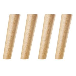 Tischbeine (Holz) Qrity Holz Tischbeine, 4 Stück 25cm