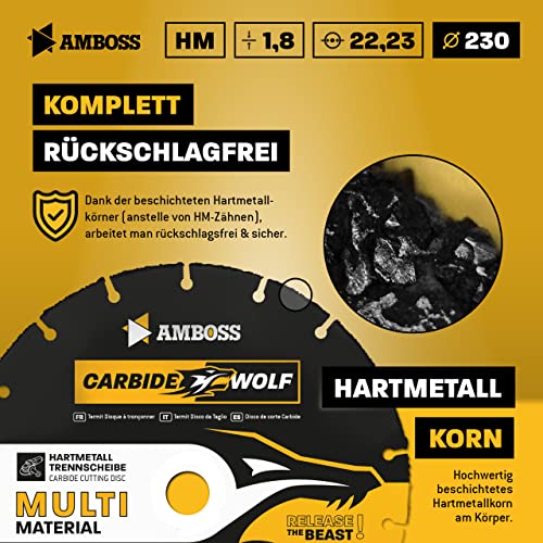 Trennscheibe Amboss Werkzeuge Amboss Carbide Wolf Ø 230mm