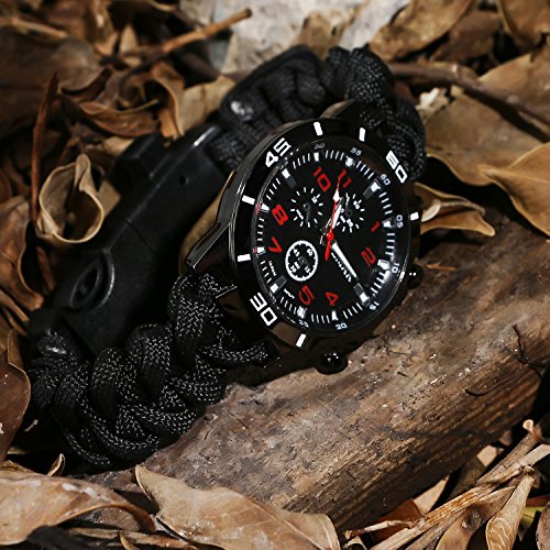 Uhr mit Kompass BlueStraw Überlebens-Armbanduhr