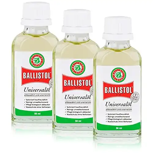 Uhrenöl BALLISTOL 3 Glasflaschen a 50 ml, Kriechöl Waffenöl