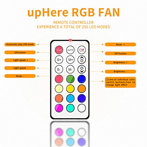 upHere-Lüfter upHere C8123-5 120mm RGB LED Geräuscharm