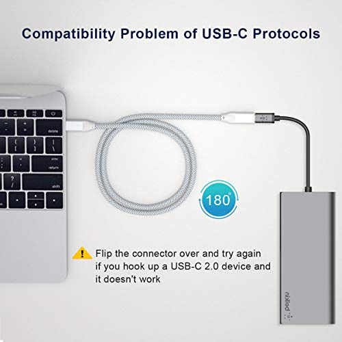 USB-C-Verlängerungskabel Basesailor 2M,Typ C 3.1 Gen2 10Gbps