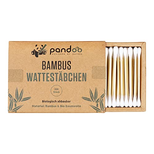 Die beste wattestaebchen pandoo 4er pack plastikfreie bambus 800 stueck Bestsleller kaufen