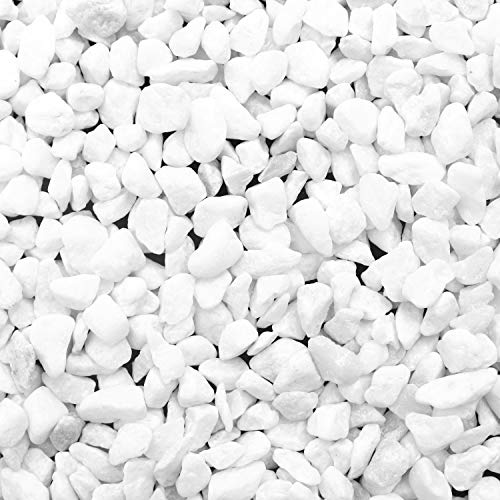 Weiße Kieselsteine BELLE VOUS Dekosteine Weiß 3,6kg Sack