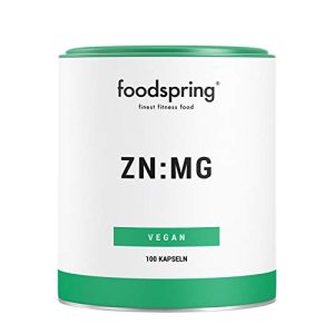 Zink-Magnesium foodspring ZN:MG Kapseln, 100 Stück, Vegan