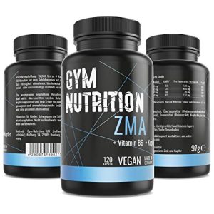 Zink-Magnesium Gym Nutrition ZMA Hochdosiert, 120 Kapseln