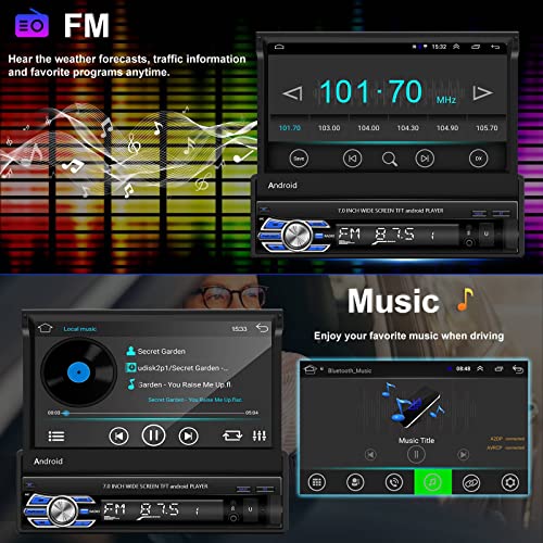 Autoradio-1-DIN-mit-Bildschirm CAMECHO Android 10.0